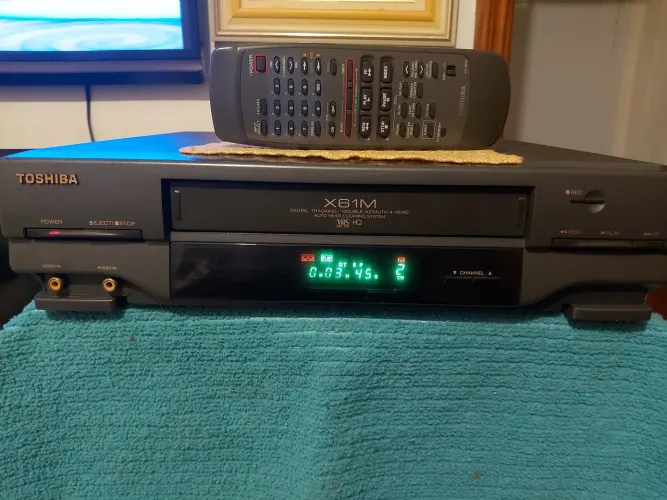 Video Cassete Toshiba, 4 Cabeças, Excelente, Item de Colecionador !