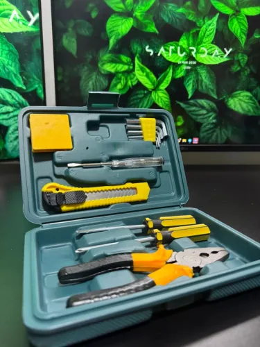 ? Kit de Ferramentas Completo 8 Peças com Maleta - Ideal para Casa, Oficina e Manutenções
