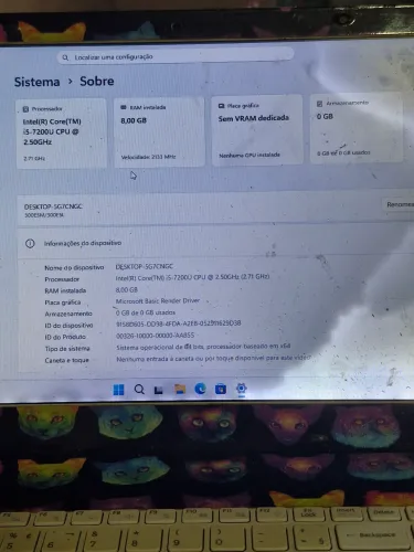 NOTEBOOK SAMSUNG I5 7200U (8RAM)
