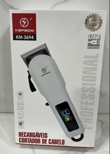 Máquina de cortar cabelo recarregável