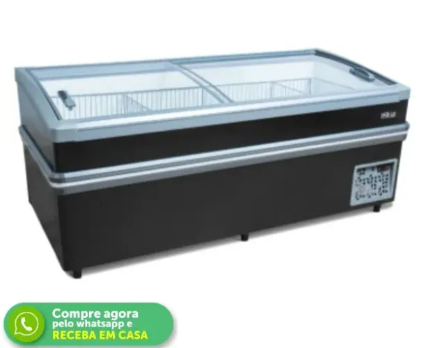 Ilha de Congelados Vidro Curvo Polar 2m  940L