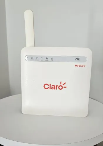 Modem roteador 4g ZTE branco