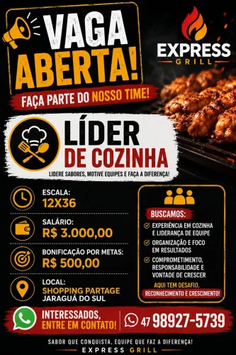 VAGAS DE EMPREGO JARAGUÁ DO SUL - EXPRESS GRI