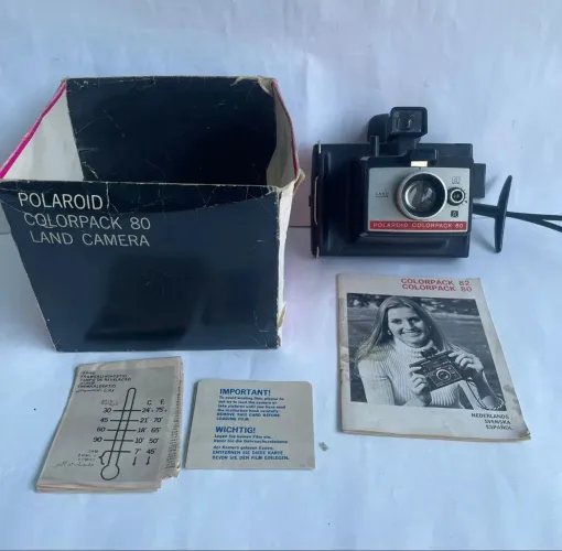 Câmera Polaroid holandesa legítima, antig decorar 