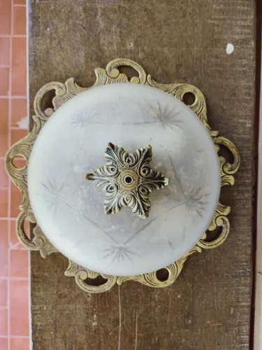 Luminária plafon grande (latão)