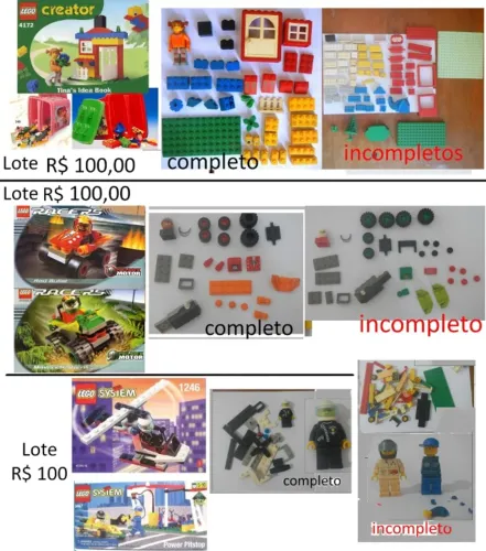 Conjuntos Lego Antigos Diversos