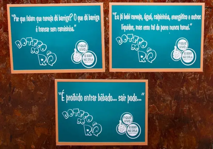 Placas em pvc Boteco