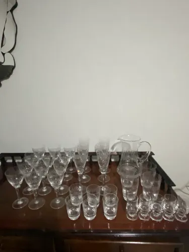 Jogo de cristal vintage