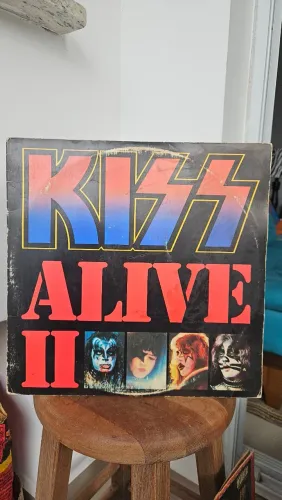 Disco Vinil Lp Duplo Kiss Alive II Ler Descrição Rcok