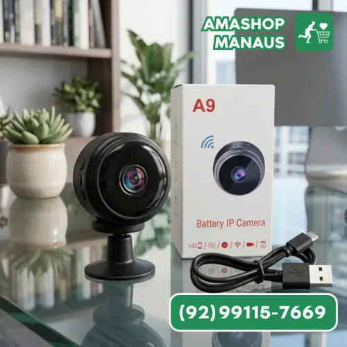 Mini Câmera Wifi A9 Magnética Recarregável