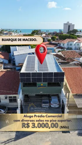 Alugo prédio comercial na Buarque de Macedo com diversas salas no piso superior.
