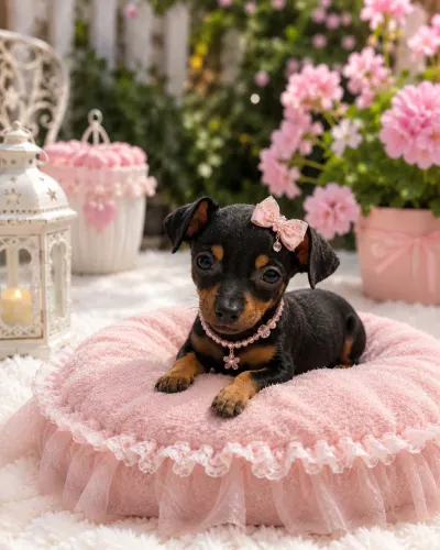 Pinscher fêmea n1 pretinha maravilhosa