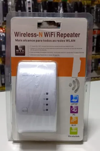 Repetidor de Sinal WiFi Wireless-N Amplificador de Internet - Novo - Ditudo Tech e Varieda