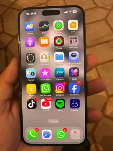 iPhone 15 pro Max 256gb detalhe