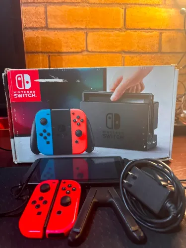Nintendo switch (desbloqueado) 32gb com ssd 256