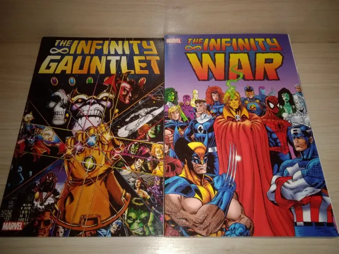(Marvel) Infinity Gauntlet/War/Crusade completos, importados em inglês
