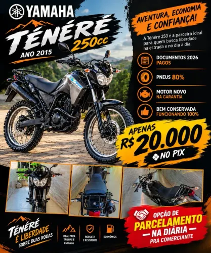 Tenere 250cc em estado de nova