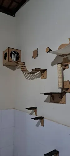 Playground Para Gatos 9 Peças em MDF