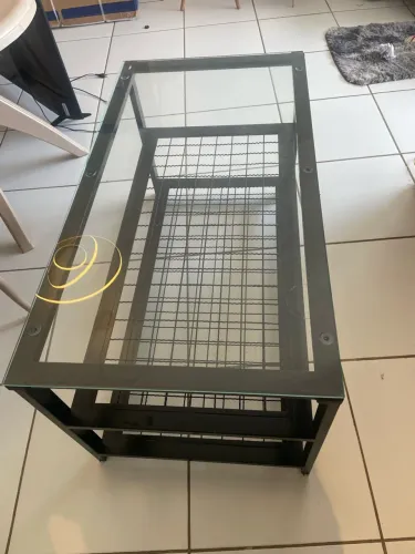 Mesa de centro ou sapateira industrial