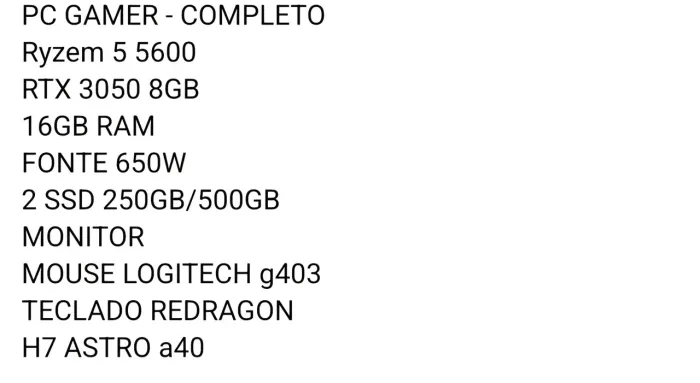 Pc gamer completo 