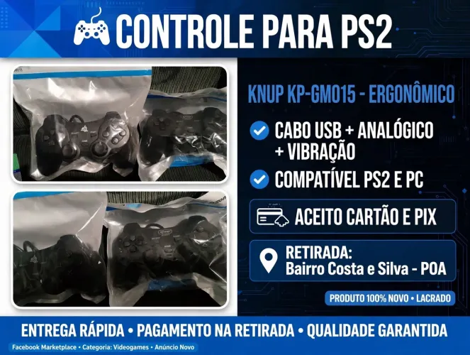 Controle para PS2