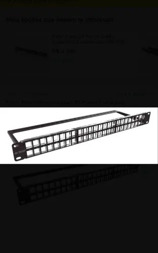 Patch panel descarregado 48 portas cat6 Gigalan Furukawa