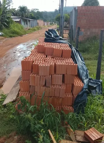 Vemdo 1milheiro de tijolo novo 1.200