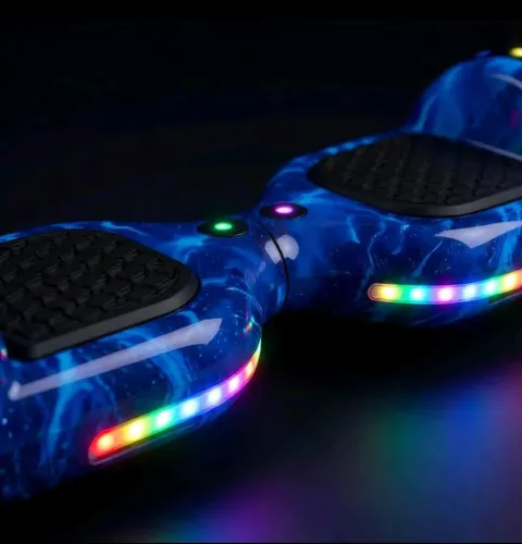 Hoverboard K5 azul galáxias