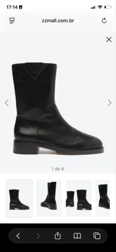 Bota Preta Schutz Terrance Couro