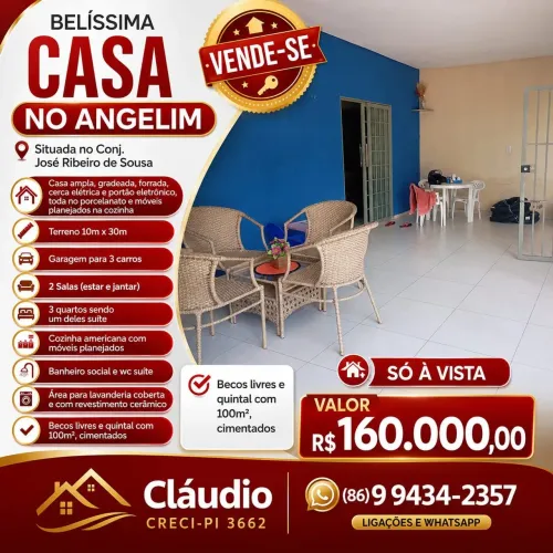 CASA NO BAIRRO ANGELIM - Zona Sul