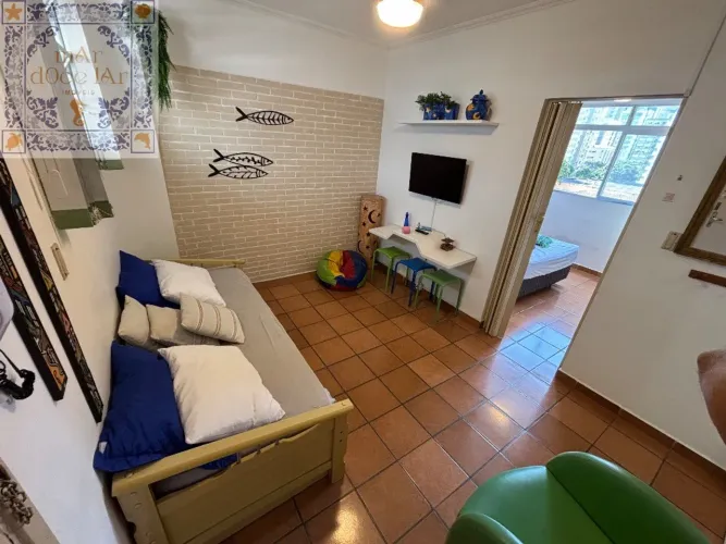 Aluguel Apartamento Santos SP - mAr dOce lAr porteira fechada com vista mar lateral a uma