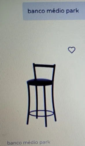 Par de banquetas 60 cm pretas NOVAS da Tok & Stok