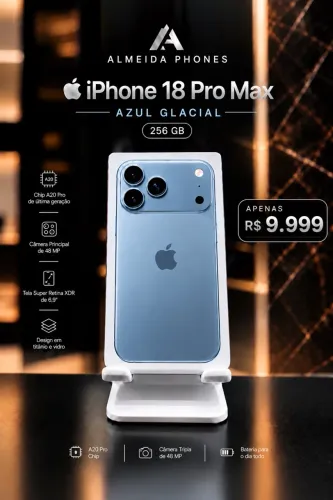 IPHONE 18 PRO MAX 256 GB , LACRADO!!