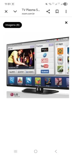 Tv 50 polegadas lg só não é Smart o restante tem tudo 