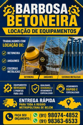 Locação de betoneira