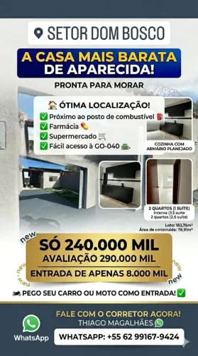 Casa Barata em Aparecida de Goiânia