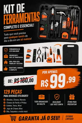 Kit de Ferramentas Lacrado