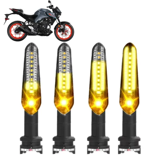 Kit 4 Pisca Led Seta Sequencial Yamaha