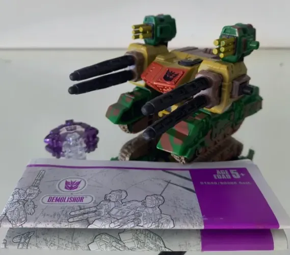 Figure Transformers Cybertron Demolishor, completo e original Hasbro, Galaxy Force, Armada