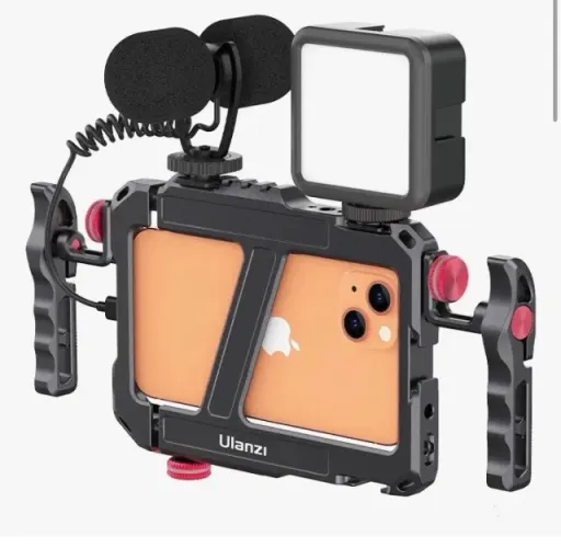 Cage Gaiola Estabilizadora Metal Ulanzi Para iPhone 15 14 13 Cor Preto