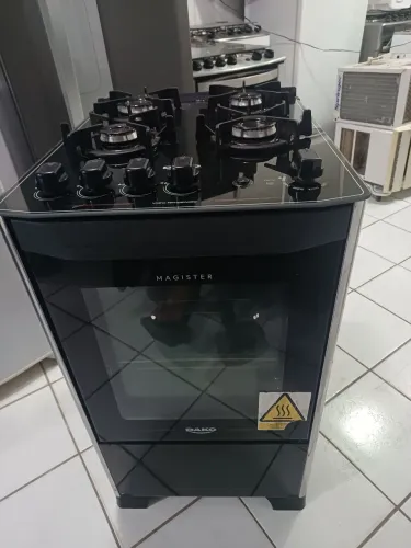 Fogão automático mesa de vidro semi novo