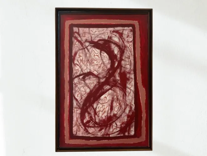 Quadro/tela de pintura exposição Poesia Bruta