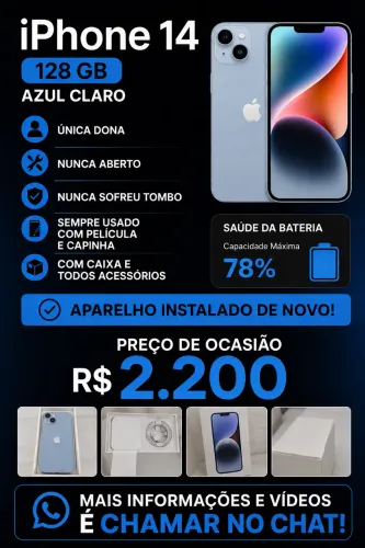 iPhone 14 azul