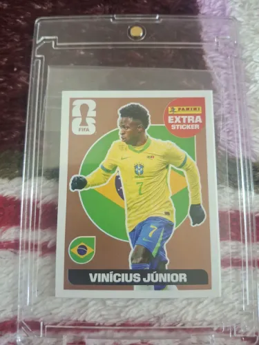 Figurinha Extra Sticker Bronze Vinícius Júnior Original