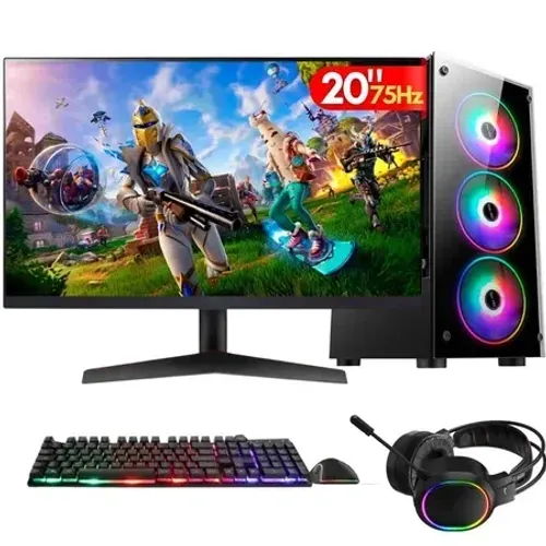PC Gamer, Intel Core i7,16GB,GT 4GB, 512GB, 500W, LED 20" Kit Gamer