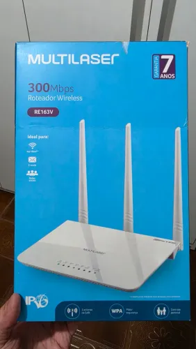 Roteador Wireless Multilaser RE163V - c/ garantia
