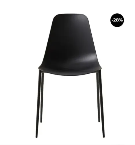 Cadeira Eames Preta/ Verde com Pés Metálicos
