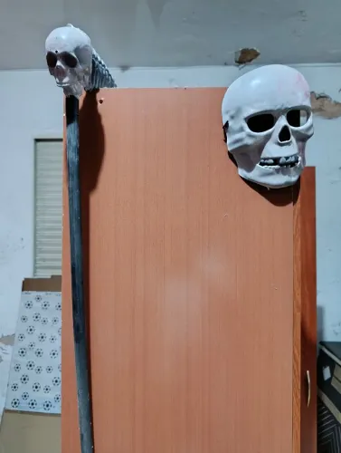 Kit halloween máscara e foice cosplay
