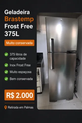 Geladeira BRASTEMP Inox Frost Free