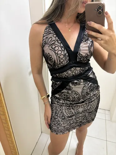 Vestido festa curto P 36/38
